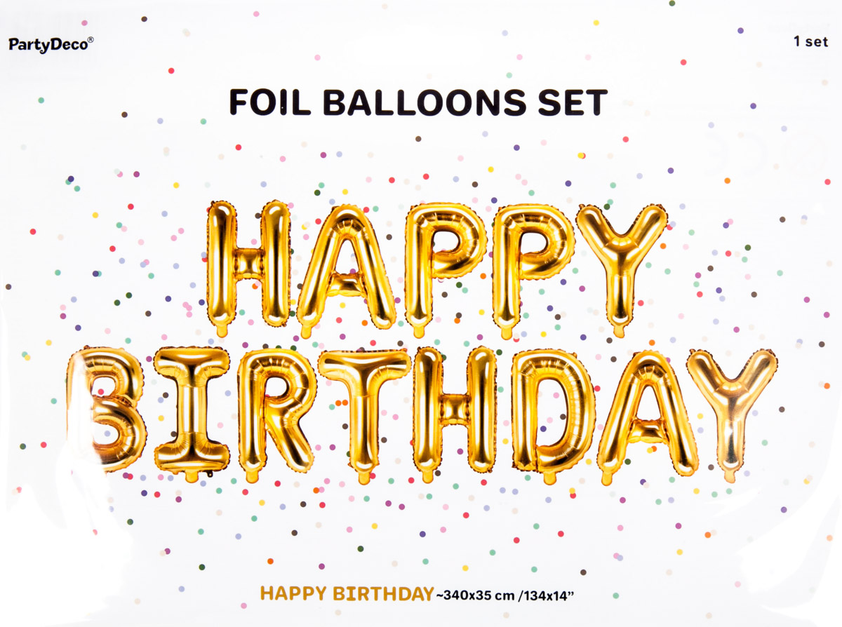 PARTY DECO Balónek 340 cm nápis 