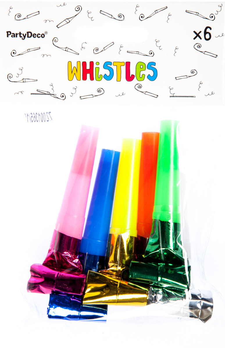 PARTY DECO Frkačky mix metalických barev 6 ks