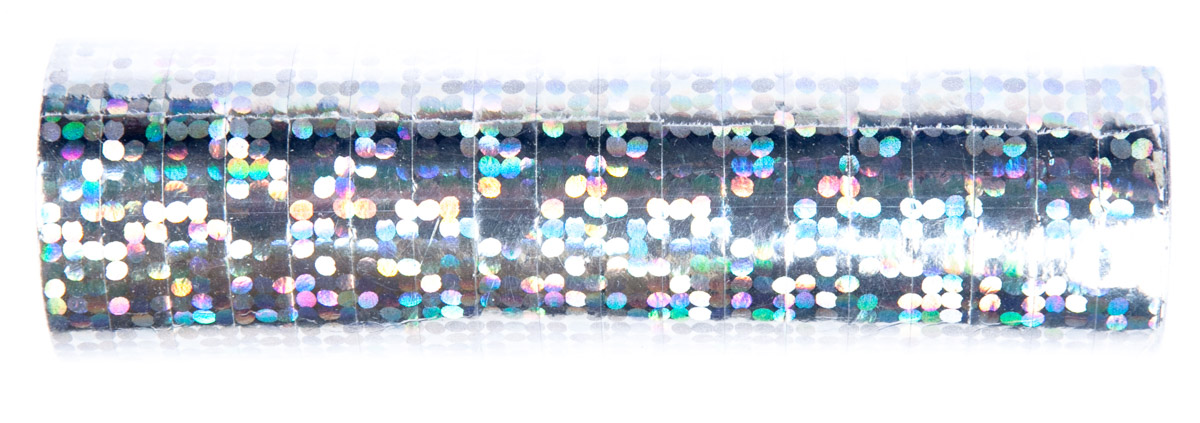 PARTY DECO Serpentýny hologram 3,8 m stříbrná 18 ks