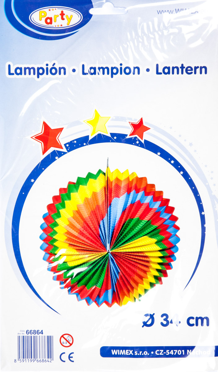 Lampión pr. 34cm duhový 1 ks