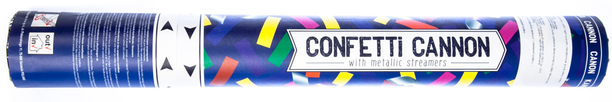 PARTY DECO Serpentýny + konfety v tubě 40 cm mix