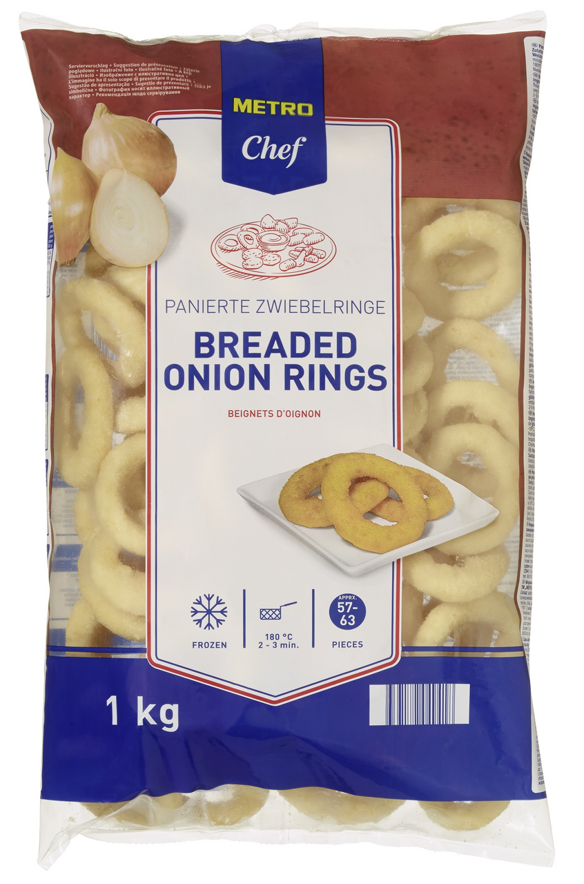 METRO Chef Cibulové kroužky formované mraž. 1 kg