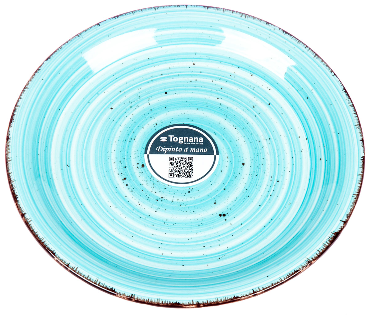 Talíř dezertní LOUISE 19 cm kamenina modrý 6 ks