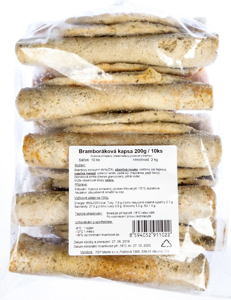 PZP MERLIN Kapsa bramboráková mraž. 10 x 200 g