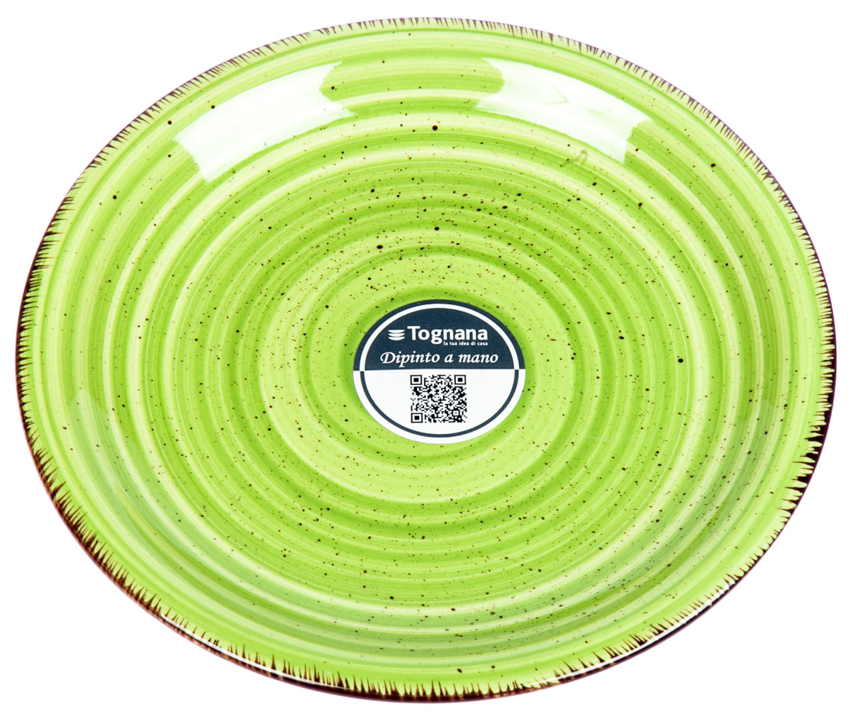 Talíř dezertní LOUISE 19 cm kamenina zelený 6 ks