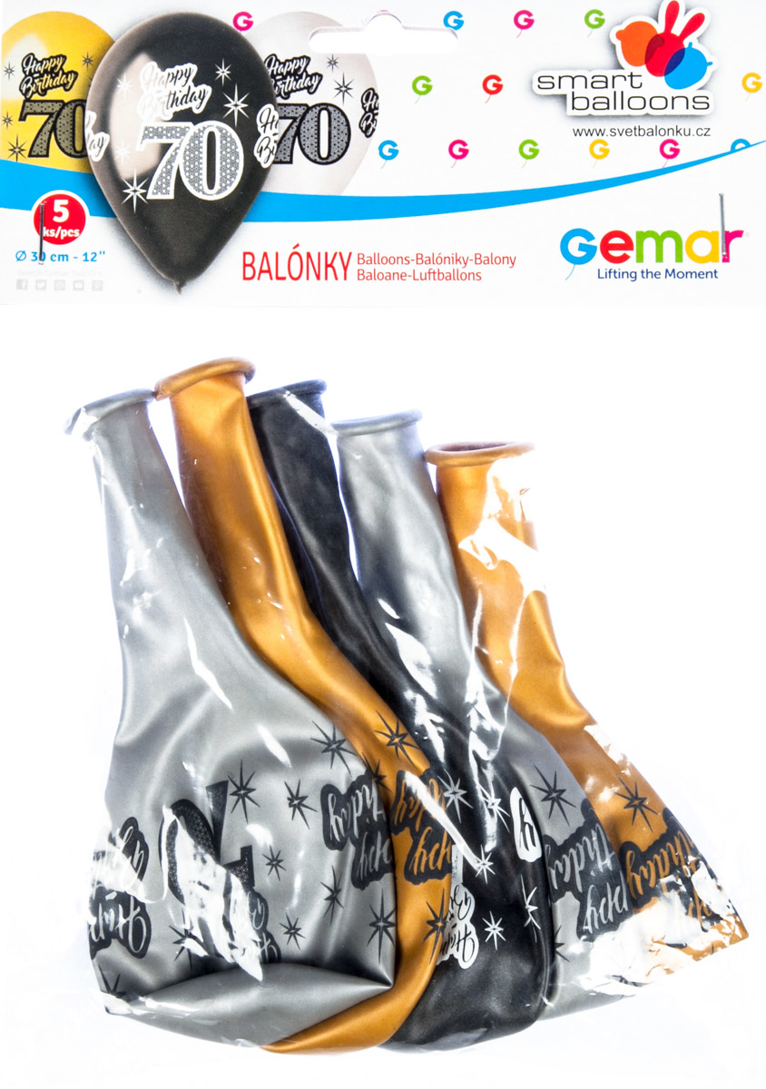 GEMAR Balónek nafukovací Happy Birthday 