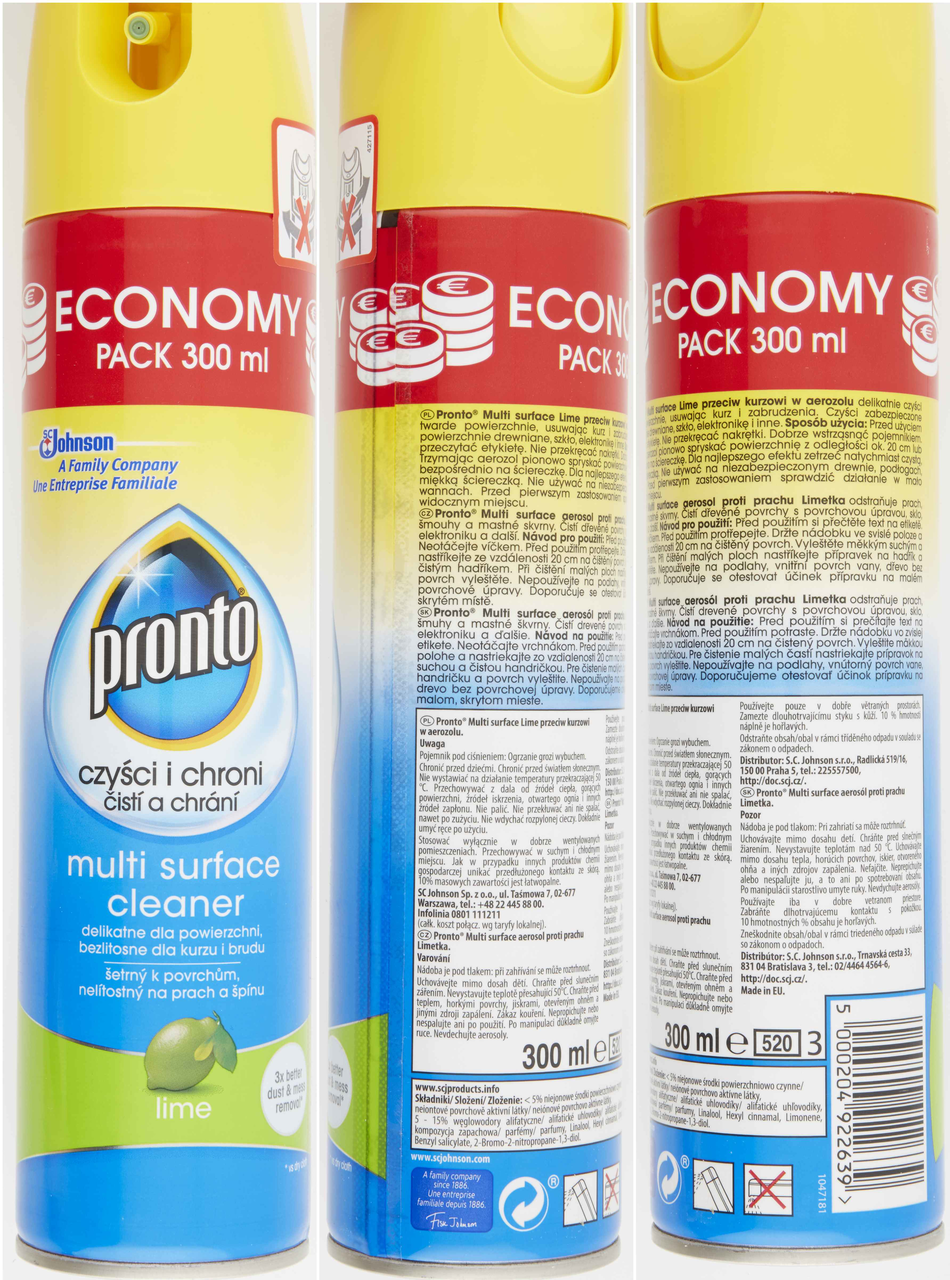 pronto Multi Surface Limetka aerosol proti prachu 300 ml