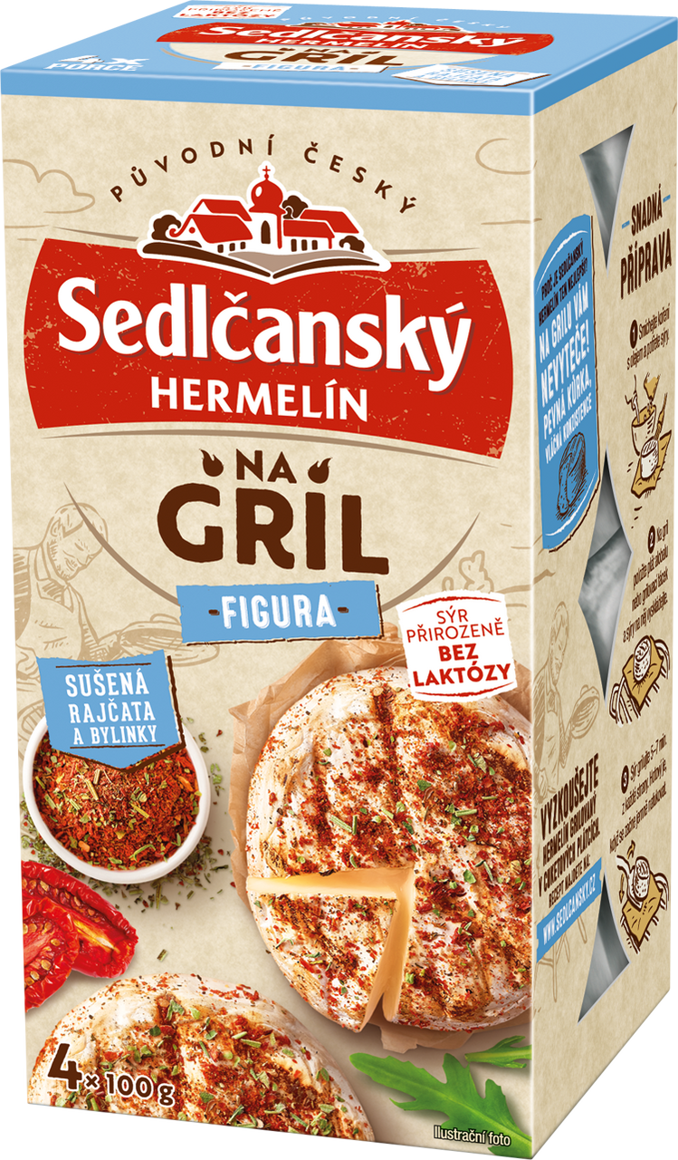 Sedlčanský Hermelín na gril Figura chlaz. 4 x 100 g