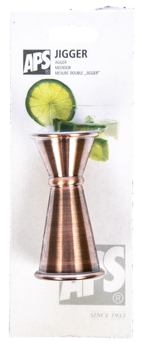 APS Odměrka Classic 2/ 4 cl nerez povrchová úprava antik/ meď 1 ks