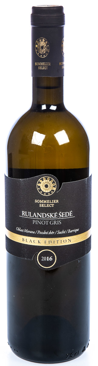 SOMMELIER SELECT Black Edition Rulandské šedé pozdní sběr barrique 750 ml