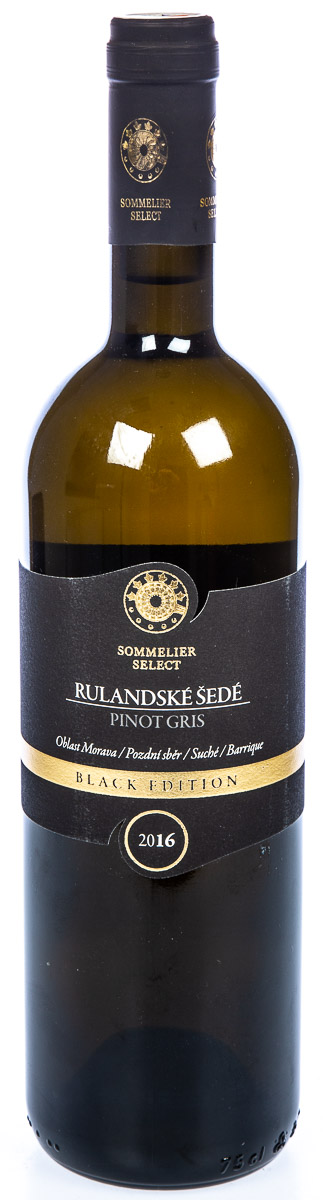 SOMMELIER SELECT Black Edition Rulandské šedé pozdní sběr barrique 750 ml