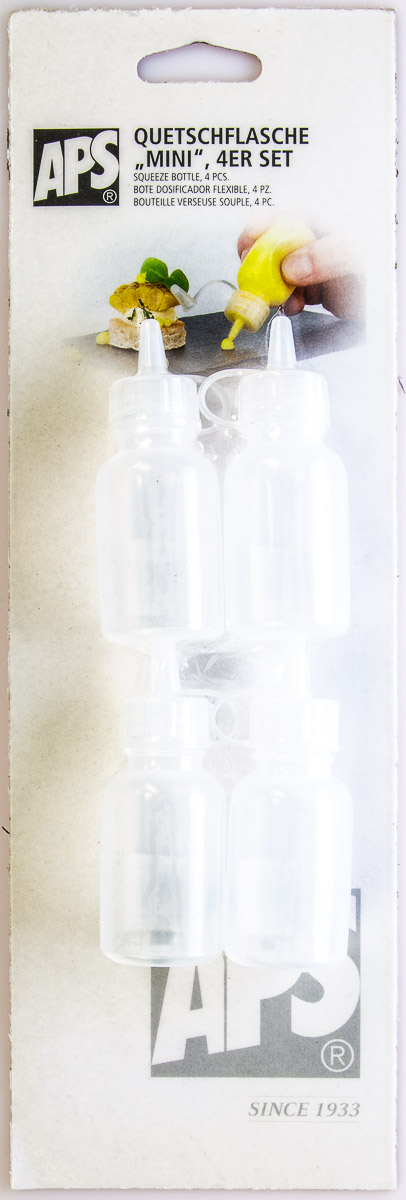 APS Láhev dávkovací plastová 30+30ml 2+2 ks