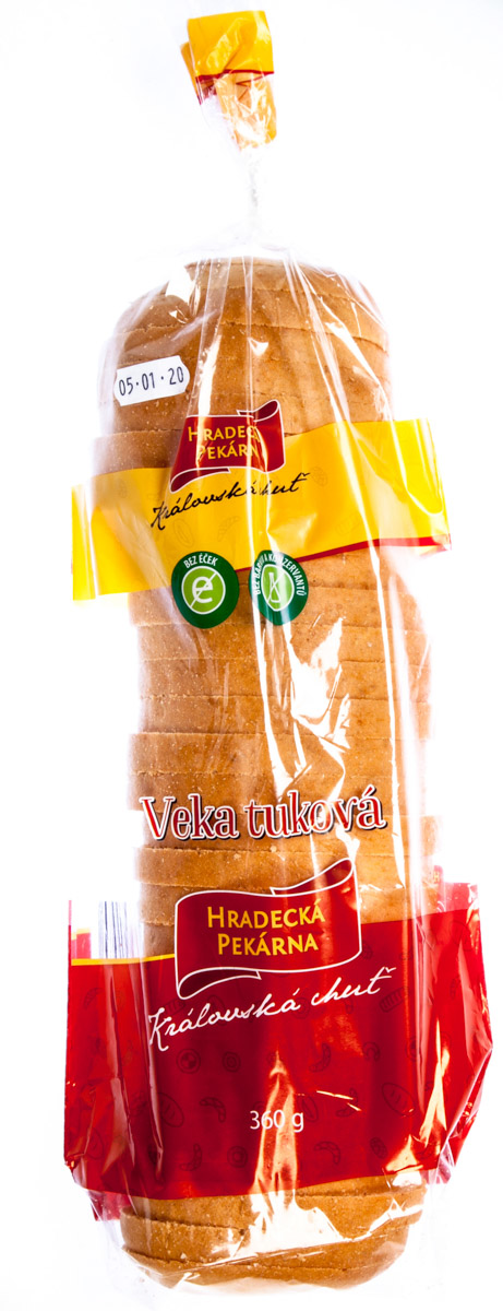 HRADECKÁ PEKÁRNA Veka tuková balená krájená 360 g