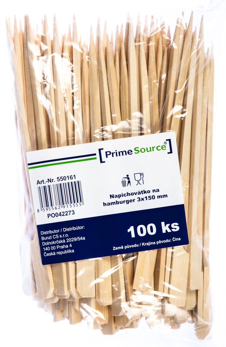 PrimeSource Hamburger napichovací bambusový 100 ks