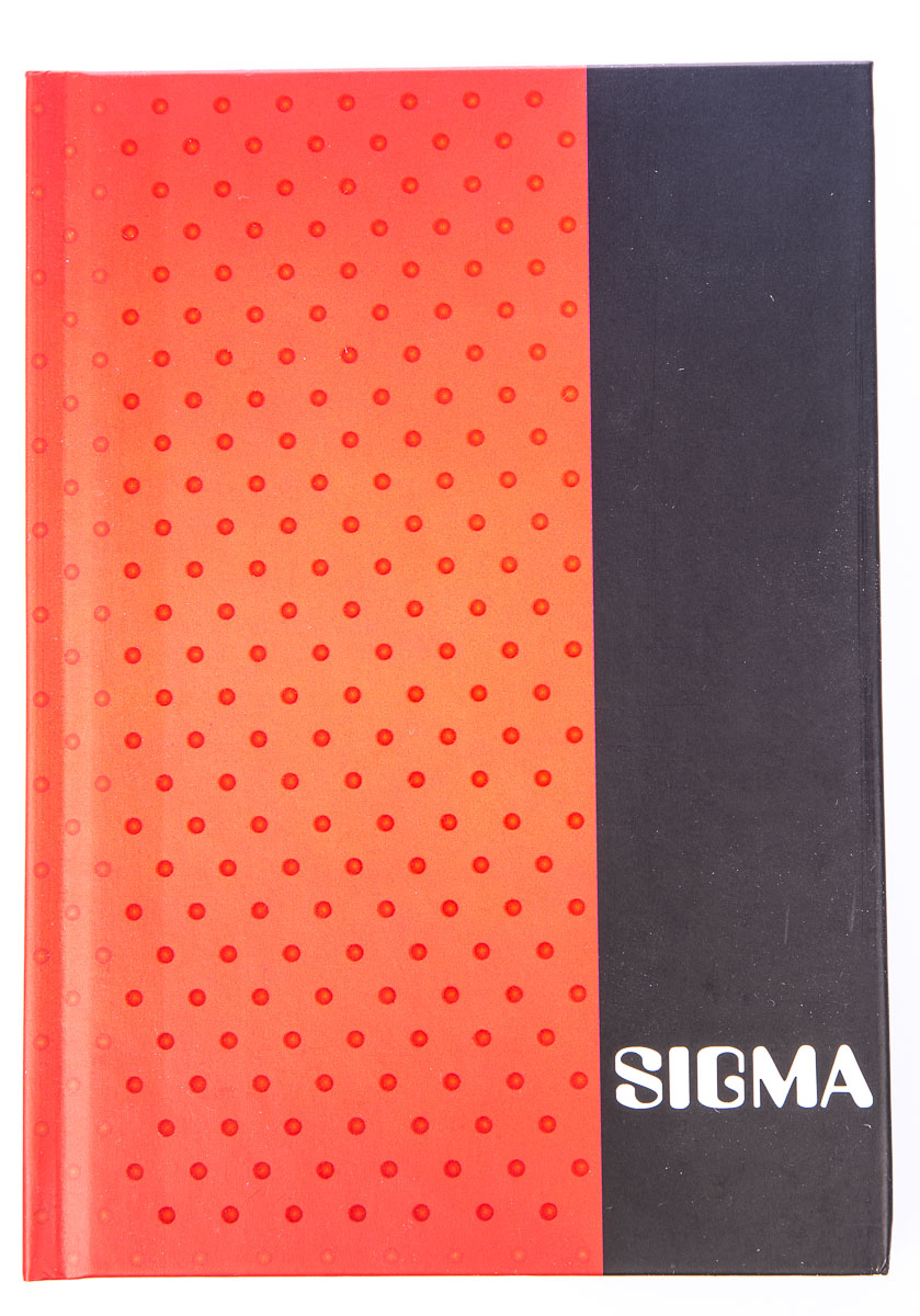 SIGMA Kniha záznamní A6 80 listů linkovaná červená 1 ks