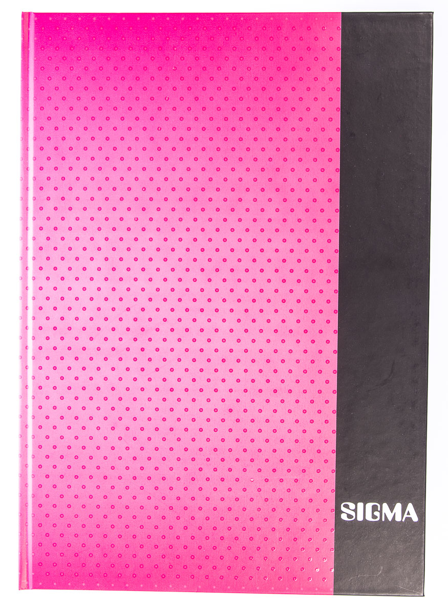 SIGMA Kniha záznamní A4 80 listů linkovaná růžová 1 ks