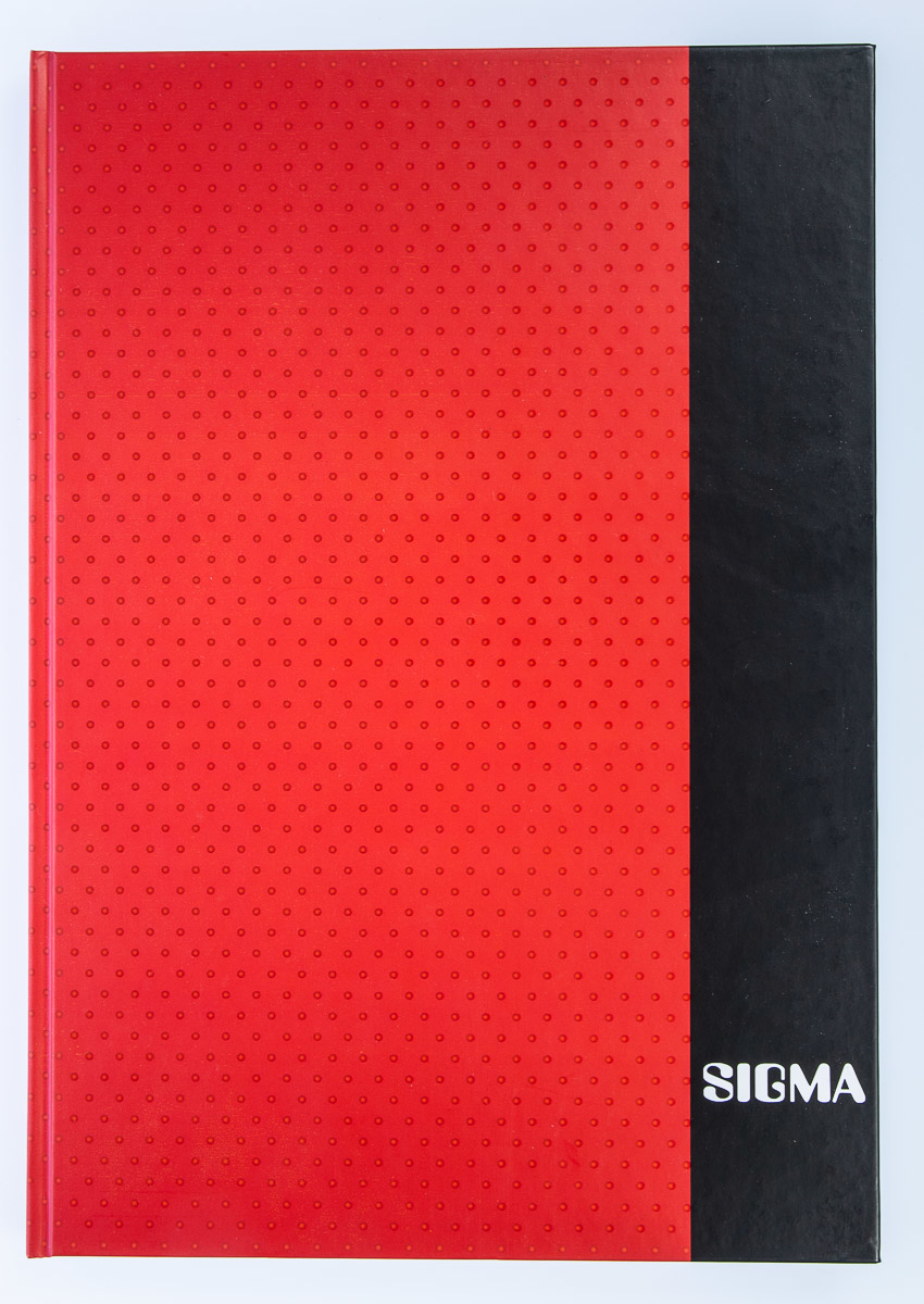 SIGMA Kniha záznamní A4 80 listů linkovaná červená 1 ks