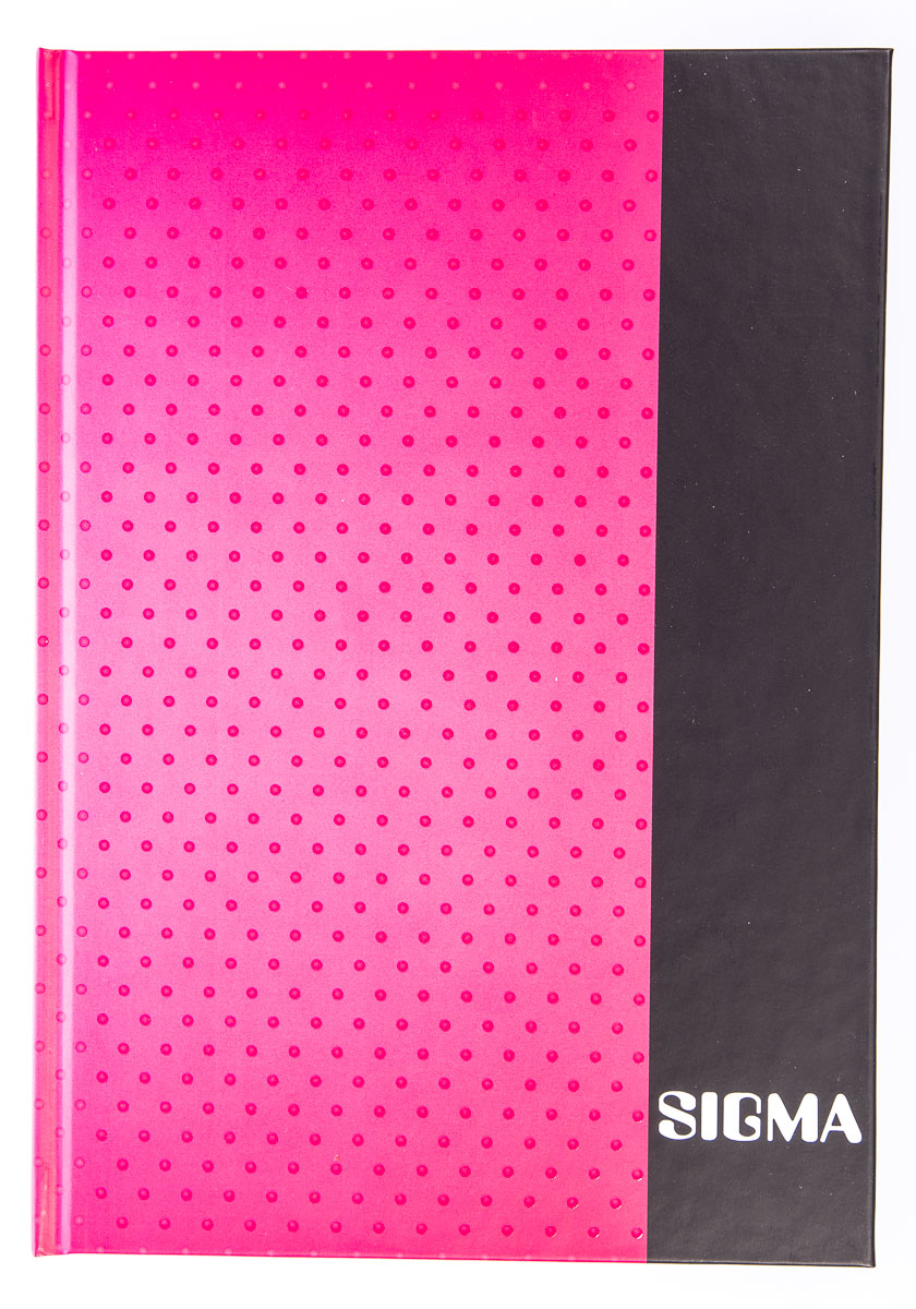SIGMA Kniha záznamní A6 80 listů linkovaná růžová 1 ks