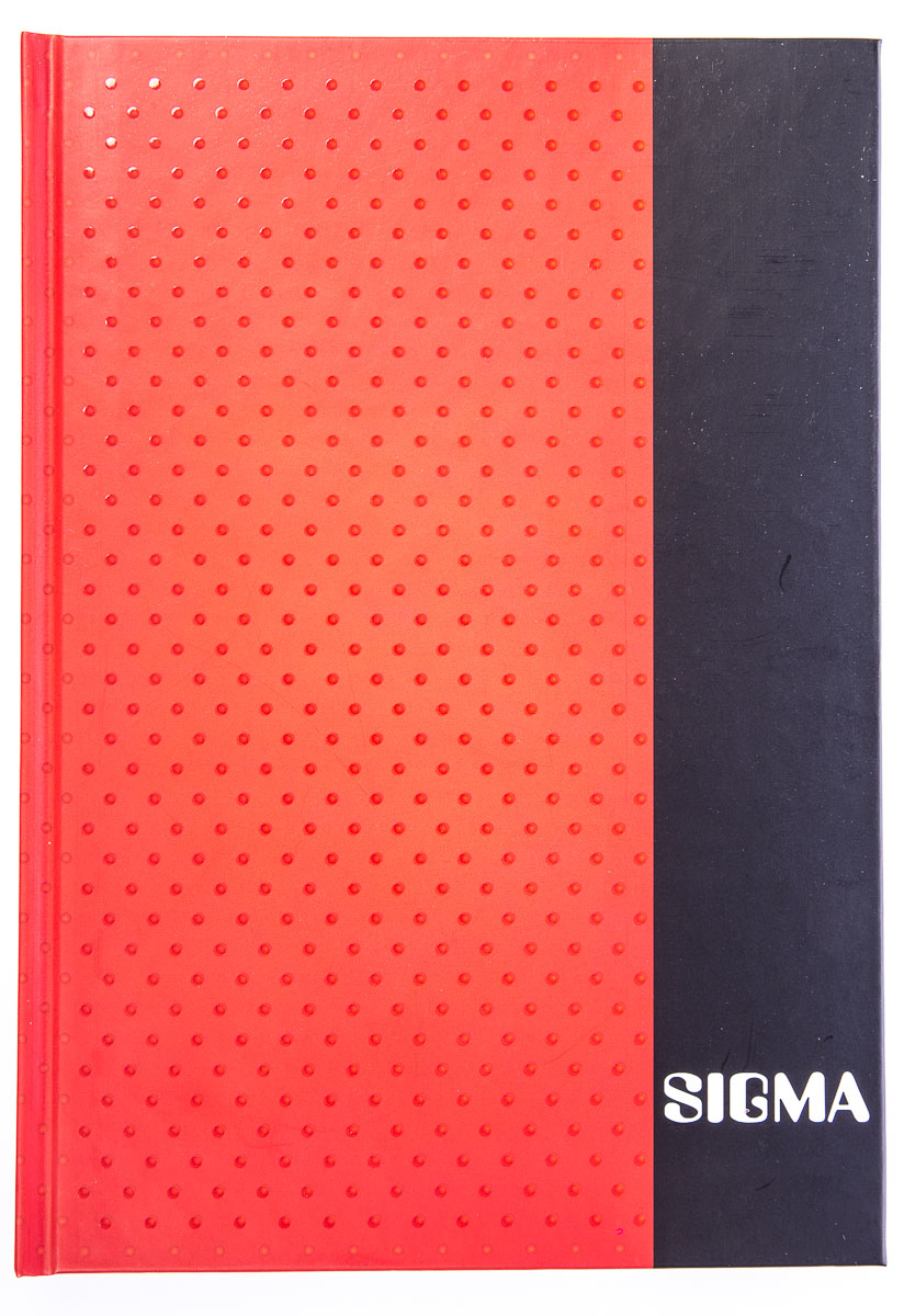 SIGMA Kniha záznamní A5 80 listů linkovaná červená 1 ks