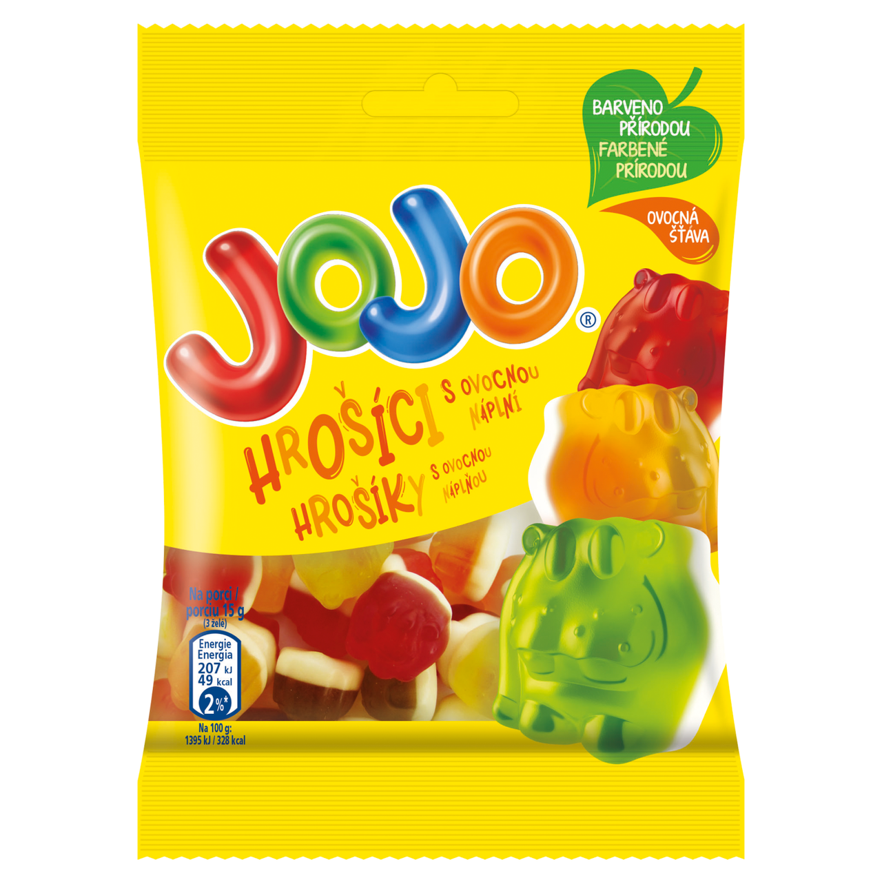 JOJO Bonbóny Plnění hrošíci 28 x 80 g