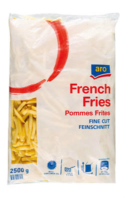 aro Hranolky Julienne 6 x 6 mm mraž. 4 x 2,5 kg