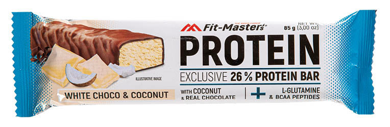 FIT MASTER Protein bílá čokoláda/kokos 85 g