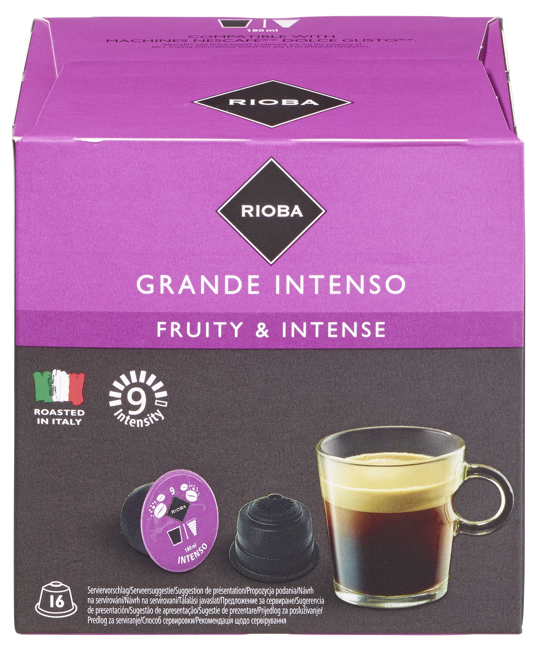 RIOBA Grand Intenso kávové kapsle 16 ks