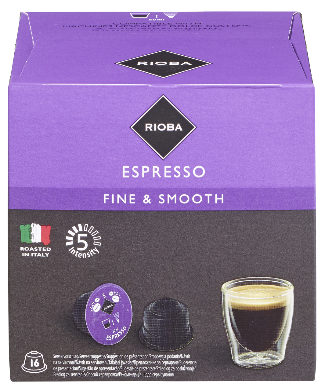 RIOBA Espresso kávové kapsle 16 ks