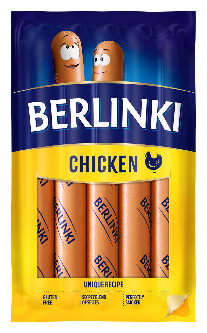 BERLINKI KUŘECÍ PÁRKY 250g