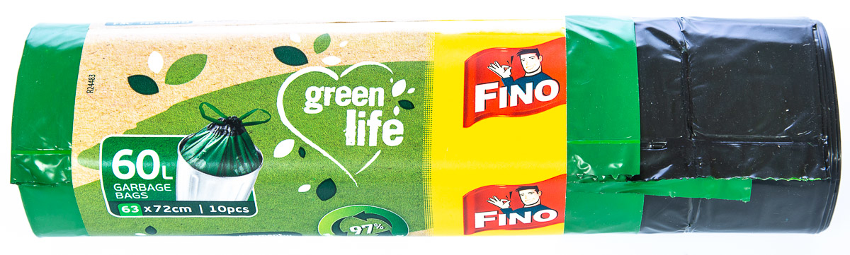 FINO Pytle na odpad Green Life zatahovací extra silné 60 l 10 ks