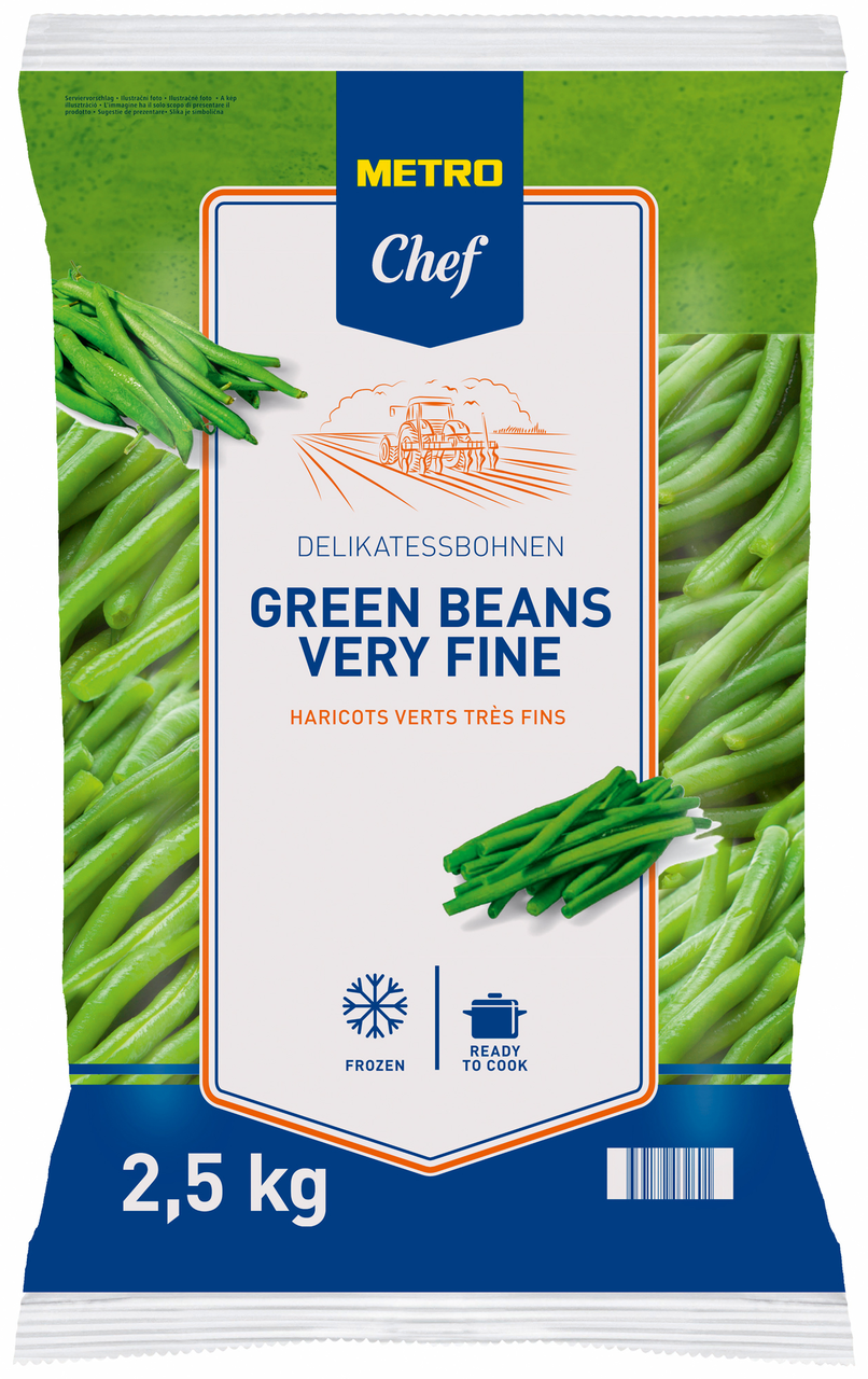 METRO Chef Lusky fazolové jemné mraž. 2,5 kg
