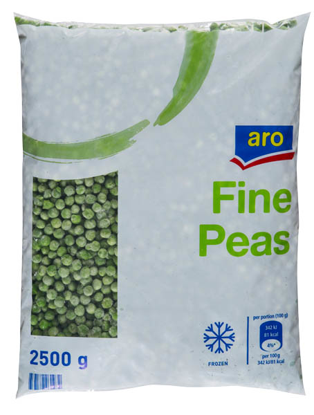 aro Hrášek jemný mraž. 4 x 2,5 kg