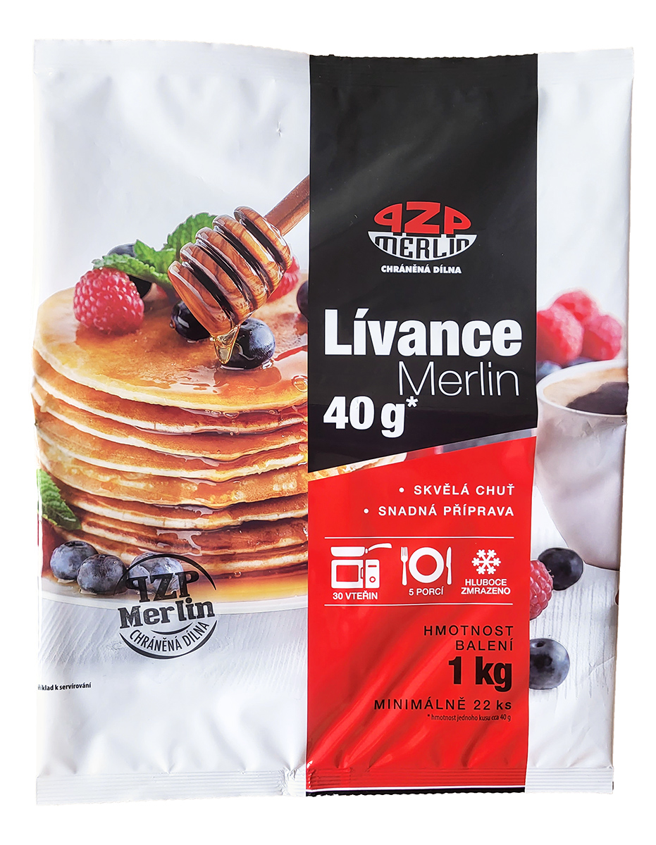PZP MERLIN Lívance (cca 40 g/ ks) mraž. 1 kg