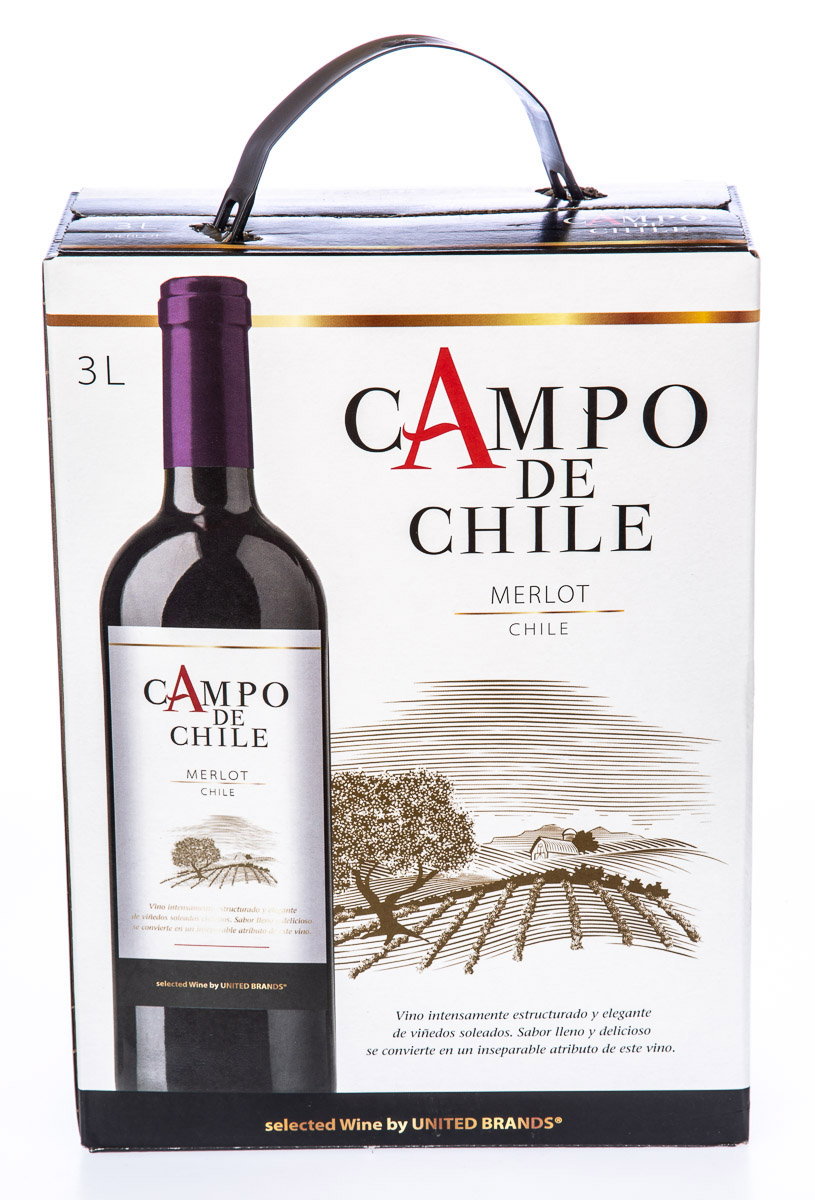 CAMPO DE CHILE Merlot víno červené 3 l BiB