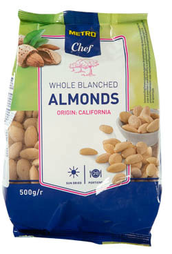 METRO Chef Mandle blanšírované celé 500 g