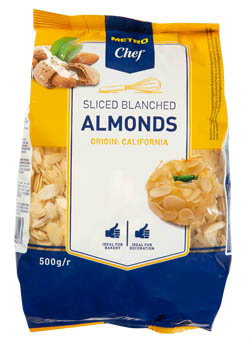 METRO Chef Mandle blanšírované plátky 500 g