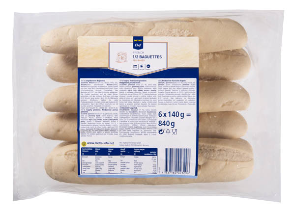 METRO Chef Bagety světlé 6 x 140 g