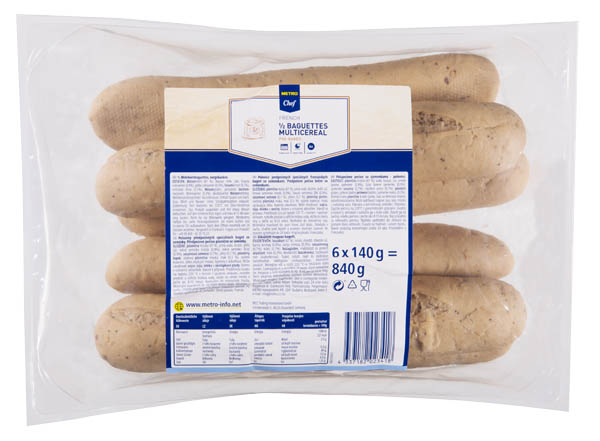 METRO Chef Bagety vícezrnné 6 x 140 g