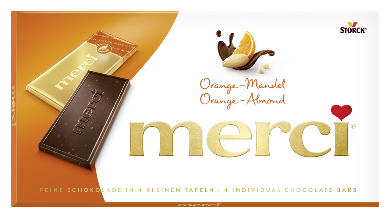 merci Čokoláda pomeranč mandle 100 g