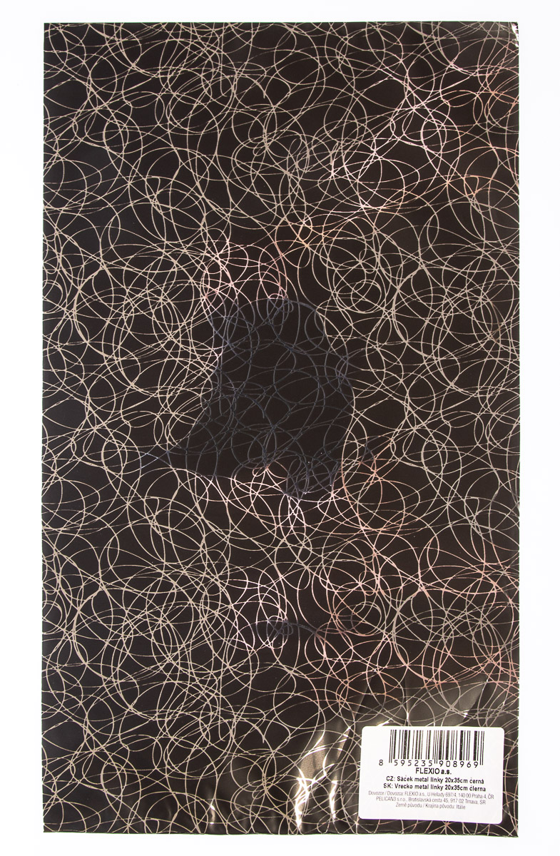 Flexio Sáček 20 x 35 cm metal černý 1 ks