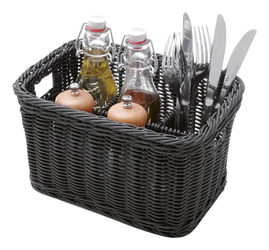 HENDI Košík na příbory 26 x 18 cm polypropylen černý 1 ks