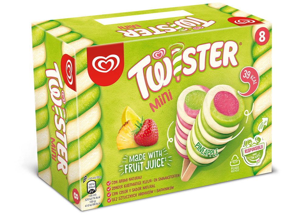 Algida Twister mini mraž. 8 x 50 ml