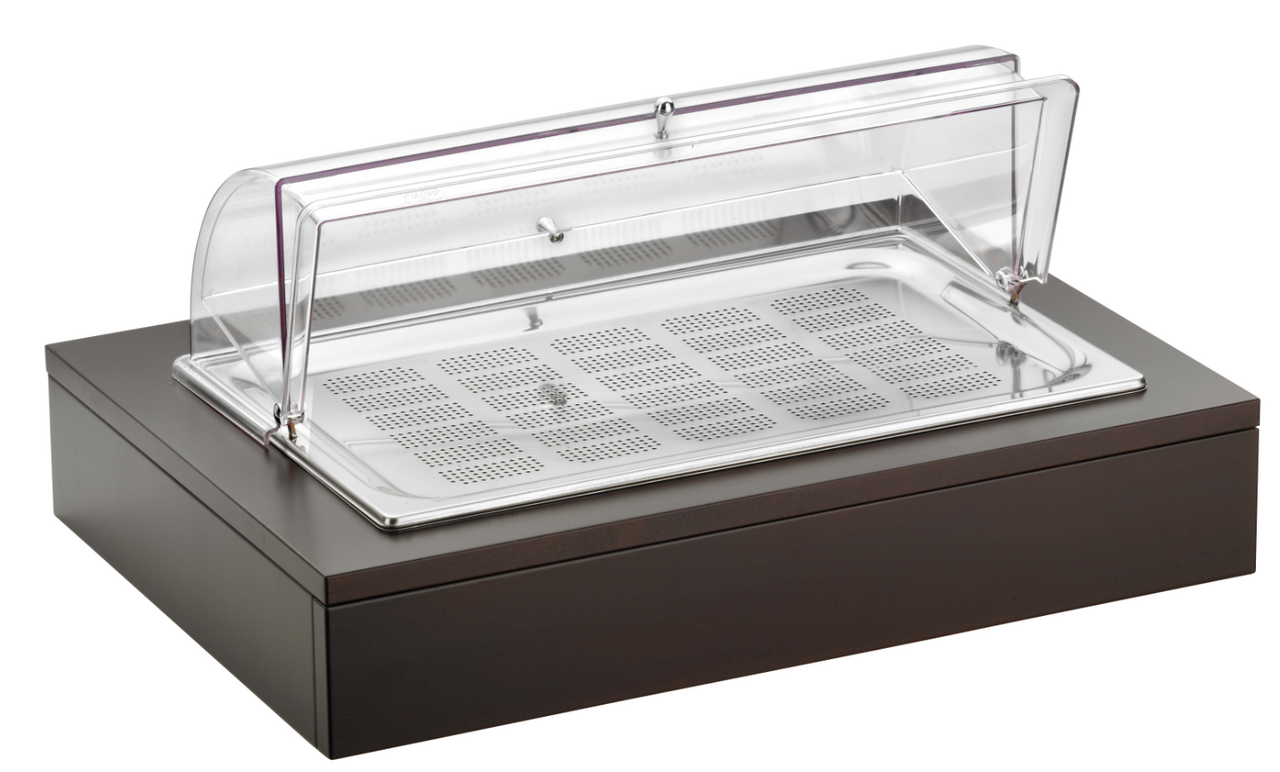 PINTINOX Podnos Rolltop GN1/1 250 mm perforovaný bufetový nerez 1 ks