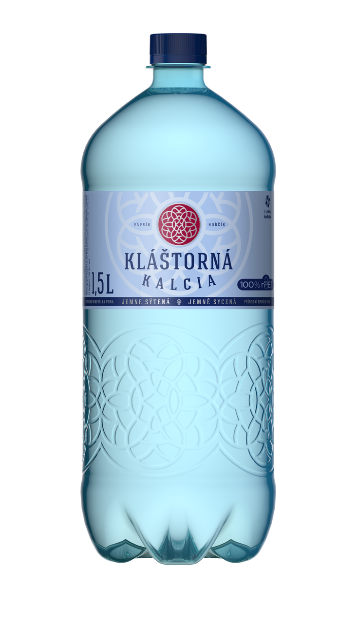 Kláštorná Kalcia jemně sycená 6 x 1,5 l