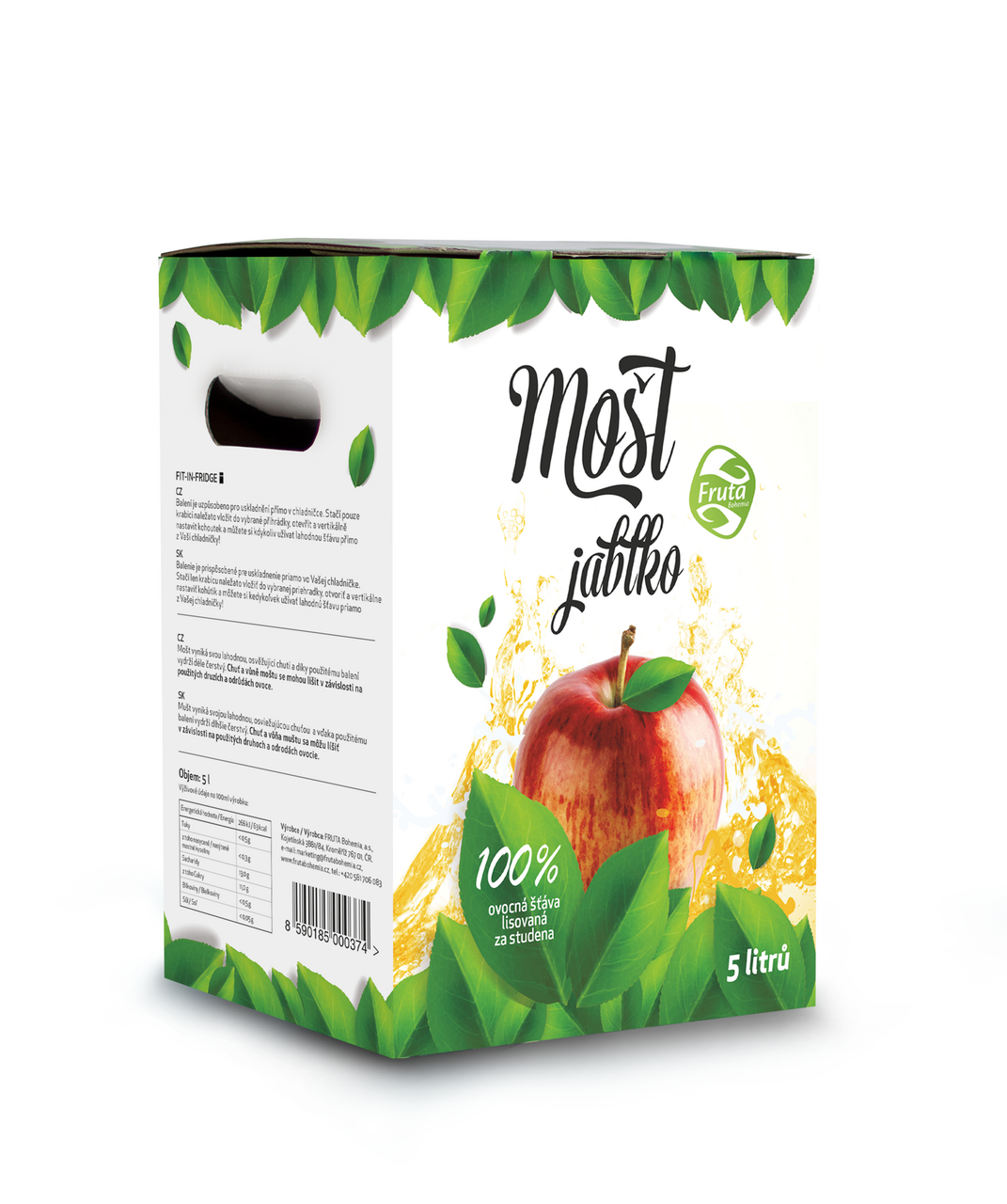 FRUTA Mošt jablečný 100 % 5 l