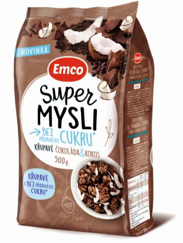 Emco Super Mysli čokoláda/kokos 500 g