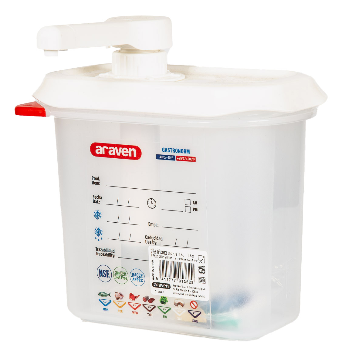 araven Pumpa GN1/9 1,5L 1 ks