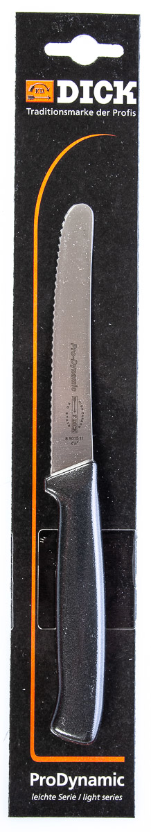 NŮŽ VLNITÝ 11cm PD ČERNÁ