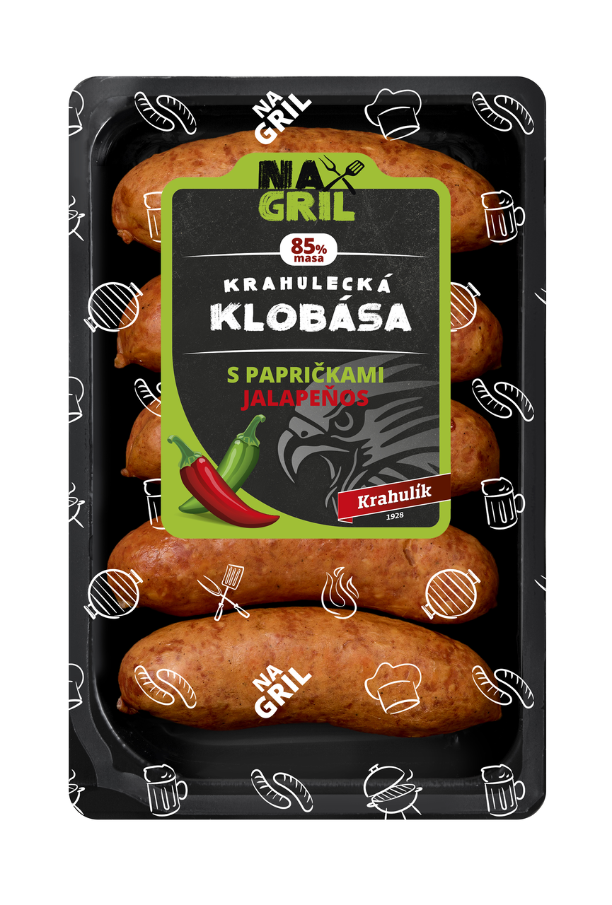 Krahulík Klobása s jalapeňos chlaz. 350 g