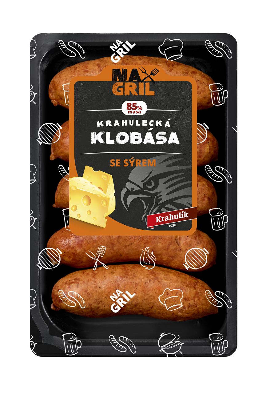 Krahulík Klobása se sýrem chlaz. 350 g